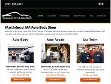Tablet Screenshot of andersonstreetautobody.com